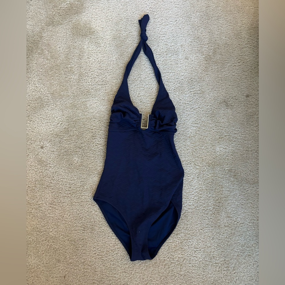 Melissa Odabash navy one piece swimsuit
